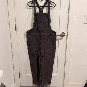 Aerie Women's Black Corduroy Overalls size small